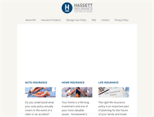 Tablet Screenshot of hassettinsurance.com